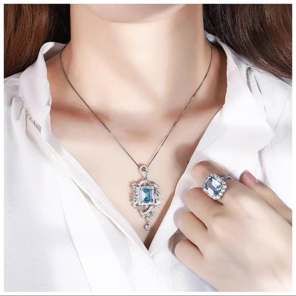 The Vony Swarovski Crystal 925 Silver Pendant Necklace - Picture 12 of 15